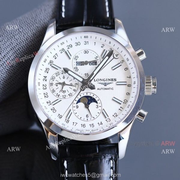 Replica Longines Master Collection Moonphase Brown Leather Strap 40MM Watch Replica Longines Master Collection Moonphase Brown Leather Strap 40MM Watch