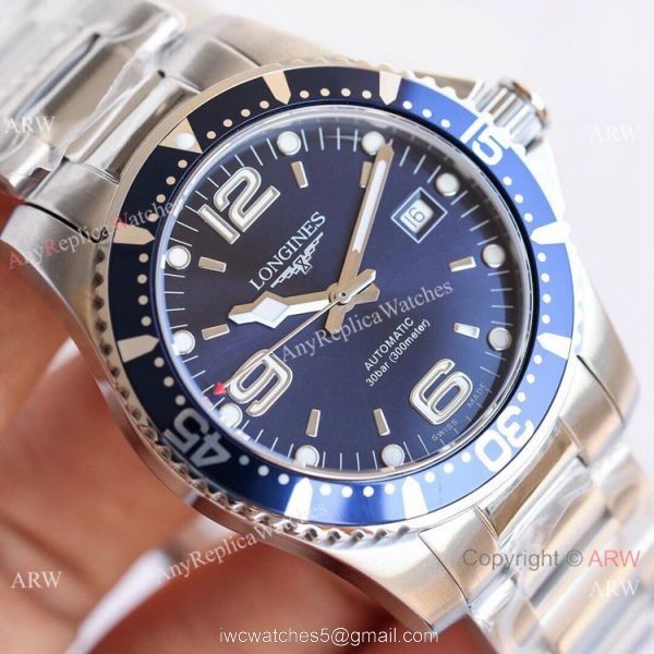 Swiss Grade Copy Longines Hydro conquest L3.742.4 TWF Watch Stainless Steel Blue Dial Swiss Grade Copy Longines Hydro conquest L3.742.4 TWF Watch Stainless Steel Blue Dial