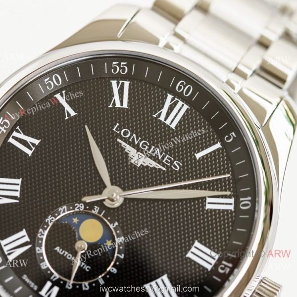 (GF) Swiss Longines Master Moon phase L899.5 Black Dial Watch 40mm (GF) Swiss Longines Master Moon phase L899.5 Black Dial Watch 40mm