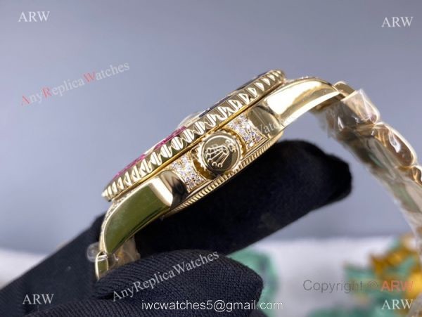 Swiss 3186 Rolex GMT-Master II 116758Saru All Gold Watch Swiss Replica GMTII Swiss 3186 Rolex GMT-Master II 116758Saru All Gold Watch Swiss Replica GMTII