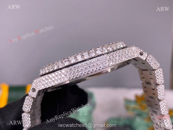 Iced Out Audemars Piguet Royal Oak Swiss Replica Watch Middle East Arabic Face Iced Out Audemars Piguet Royal Oak Swiss Replica Watch Middle East Arabic Face