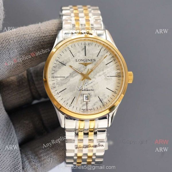 Replica Longines Elegant 2-Tone Steel Strap Rose Gold Bezel 8215 Movement Watch Replica Longines Elegant 2-Tone Steel Strap Rose Gold Bezel 8215 Movement Watch