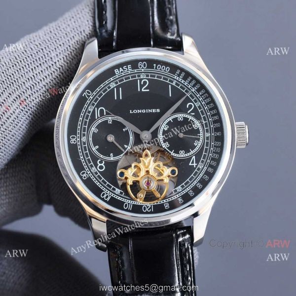 Top Copy Longines Master Tourbillon White Dial Leather 42MM Watch For man Top Copy Longines Master Tourbillon White Dial Leather 42MM Watch For man