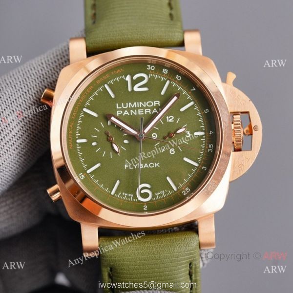 Copy Panerai Luminor Flyback Rose Gold Watch 44mm for Men Copy Panerai Luminor Flyback Rose Gold Watch 44mm for Men