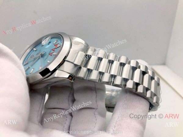 Clone Rolex Day-Date Ice Blue 40mm Presidential Diamond Markers Clone Rolex Day-Date Ice Blue 40mm Presidential Diamond Markers