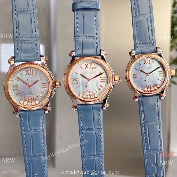Clone Chopard Happy Diamond Lover Watch Blue Mop Dial Clone Chopard Happy Diamond Lover Watch Blue Mop Dial
