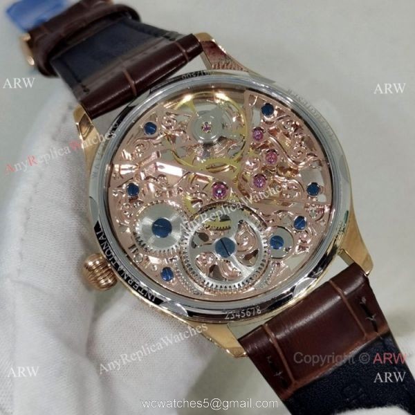 2022 New IWC Portuguese Skeleton F.A. Jones Watch Rose Gold Diamonds 2022 New IWC Portuguese Skeleton F.A. Jones Watch Rose Gold Diamonds