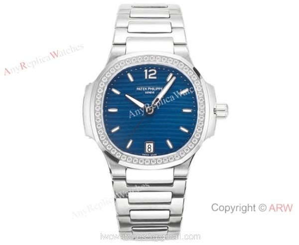 Swiss Cal.324 SC Patek Philippe Lady-Nautilus Watch Stainless steel Diamond bezel Swiss Cal.324 SC Patek Philippe Lady-Nautilus Watch Stainless steel Diamond bezel