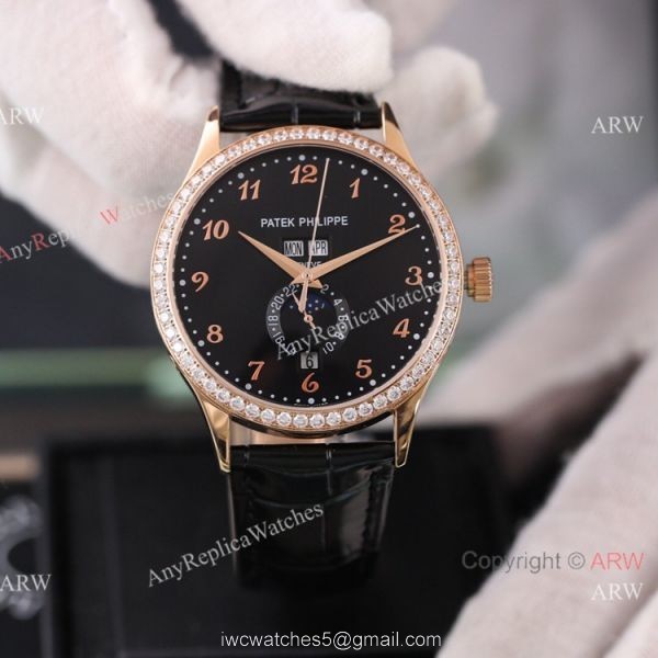 Swiss Quality Patek Philippe Calatrava Annual Calendar Silver Dial Rose Gold Watches Swiss Quality Patek Philippe Calatrava Annual Calendar Silver Dial Rose Gold Watches