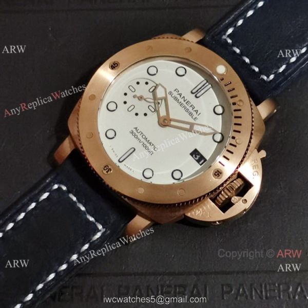 Clone Panerai Submersible Bianco 42mm Watch Rose Gold Pam01223 Clone Panerai Submersible Bianco 42mm Watch Rose Gold Pam01223