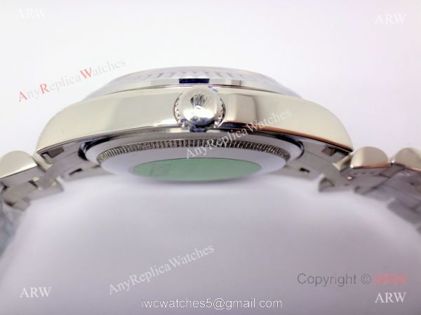 Rolex Day-Date Polished Stainless Steel White Dial Mens Replica Watch Rolex Day-Date Polished Stainless Steel White Dial Mens Replica Watch