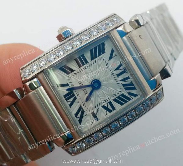 Cartier Tank Diamond Bezel Ladies Replica Watch Cartier Tank Diamond Bezel Ladies Replica Watch