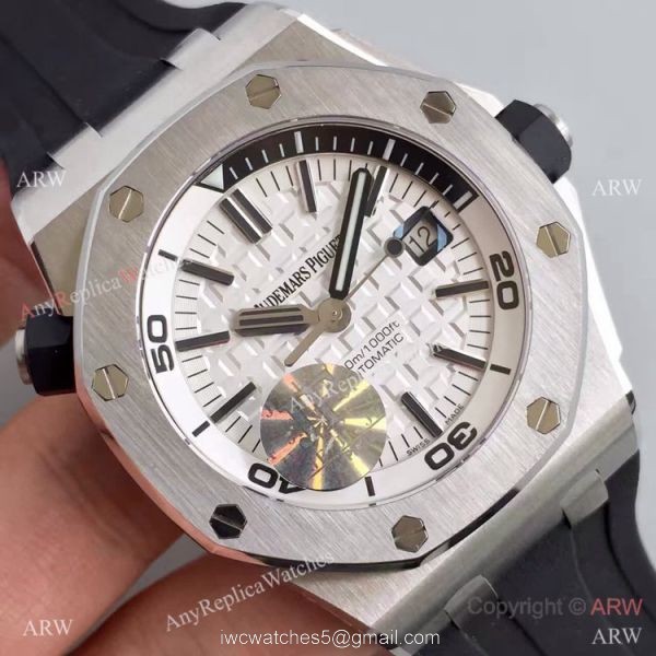 Swiss Audemars Piguet Royal Oak Offshore 3120 SS White Dial Watch Copy Swiss Audemars Piguet Royal Oak Offshore 3120 SS White Dial Watch Copy