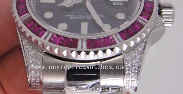 Rolex GMT Master II Watch Red / Blue Diamond Bezel Replica Rolex Rolex GMT Master II Watch Red / Blue Diamond Bezel Replica Rolex