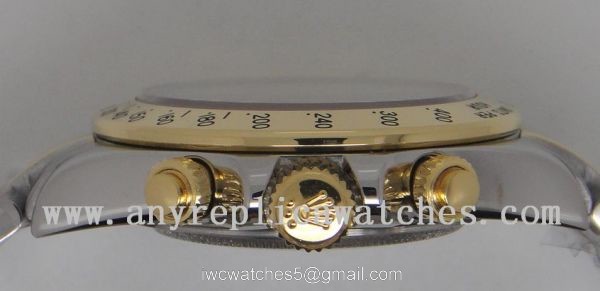 High Quality Rolex Daytona Watch 2-Tone Black Face 40mm High Quality Rolex Daytona Watch 2-Tone Black Face 40mm