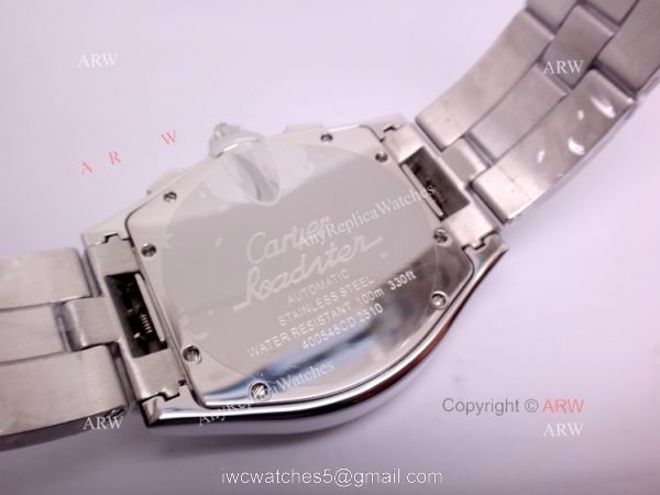 Cartier Roadster Stainless Steel Chronograph Replica Watch / Swiss Grade Case Cartier Roadster Stainless Steel Chronograph Replica Watch / Swiss Grade Case