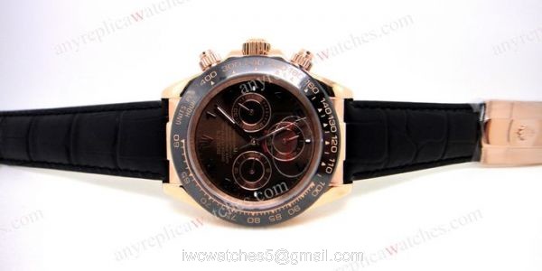 Replica Rolex Daytona Watch Rose Gold Case / Chocolate Dial / Black Ceramic Bezel Replica Rolex Daytona Watch Rose Gold Case / Chocolate Dial / Black Ceramic Bezel