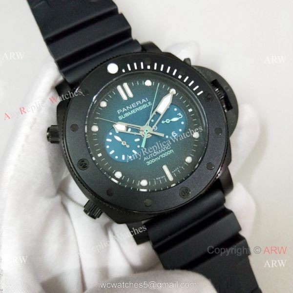 Copy Panerai Submersible Rubber Strap Black Case Watch PAM983 Copy Panerai Submersible Rubber Strap Black Case Watch PAM983