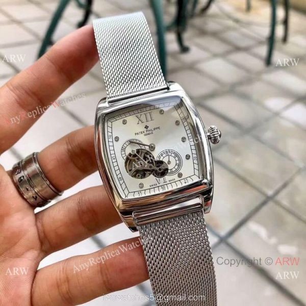 New Fake Patek Philippe Geneve Stainless Steel Black Dial Watch 40mm New Fake Patek Philippe Geneve Stainless Steel Black Dial Watch 40mm
