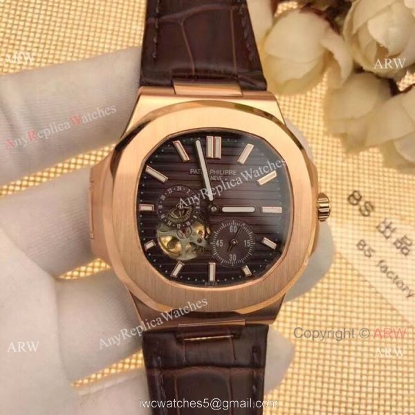Best Replica Patek Philippe Tourbillon Nautilus Watch Rose Gold Gray Dial Best Replica Patek Philippe Tourbillon Nautilus Watch Rose Gold Gray Dial