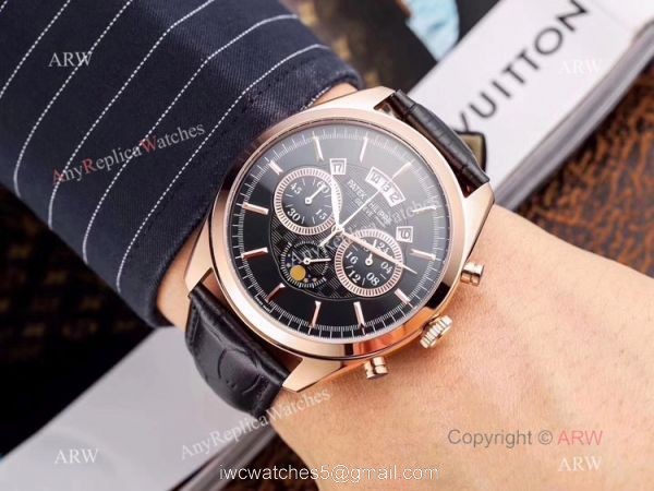 New Patek Philippe Grand Complication Moon Watch Brown Leather Band New Patek Philippe Grand Complication Moon Watch Brown Leather Band