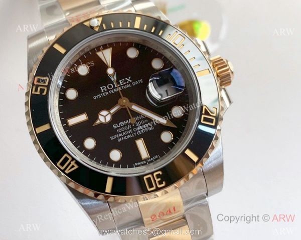 1:1 Replica Rolex Submariner 2 Tone SWISS 3135 V8 Watch Noob Watch Factory 1:1 Replica Rolex Submariner 2 Tone SWISS 3135 V8 Watch Noob Watch Factory