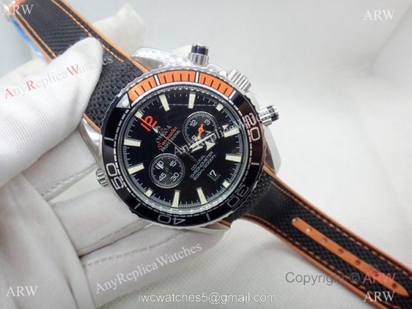 Omega Seamaster 600 Black Rubber Orange Watch Japan Quartz Omega Seamaster 600 Black Rubber Orange Watch Japan Quartz
