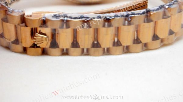 Rose Gold Rolex Diamond Bezel Replica Watch Datejust Ladies Size Rose Gold Rolex Diamond Bezel Replica Watch Datejust Ladies Size