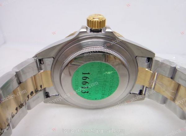 Swiss Eta 2836 /Rolex Submariner 2-Tone Blue Bezel Mens Watch -Classic Model Swiss Eta 2836 /Rolex Submariner 2-Tone Blue Bezel Mens Watch -Classic Model