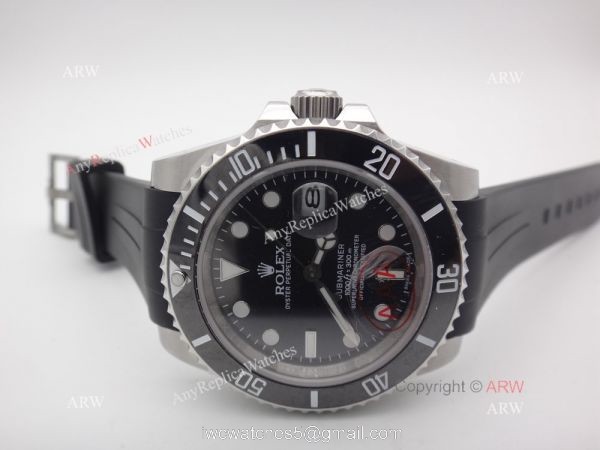 Rolex Submariner Black Ceramic / Black Rubber Strap Watch Rolex Submariner Black Ceramic / Black Rubber Strap Watch