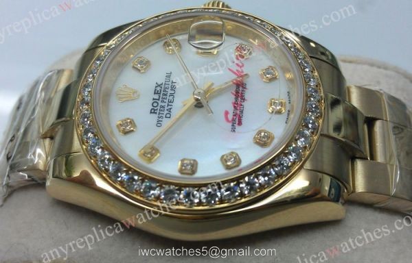 Lady Rolex Datejust Yellow Gold Watch Diamond Bezel 31mm Lady Rolex Datejust Yellow Gold Watch Diamond Bezel 31mm