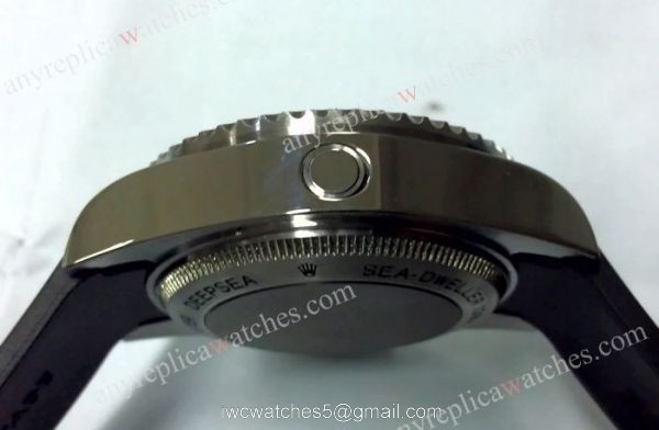 Sports Rolex Deepsea 44mm Replica Watch and Black rubber watchband Sports Rolex Deepsea 44mm Replica Watch and Black rubber watchband