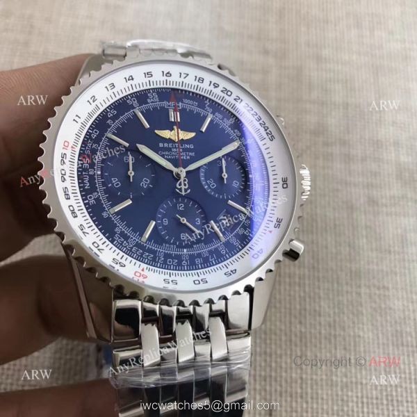 Breitling 1884 Chronometre Navitimer 01 Blue Face Watch 46mm or 42mm Breitling 1884 Chronometre Navitimer 01 Blue Face Watch 46mm or 42mm