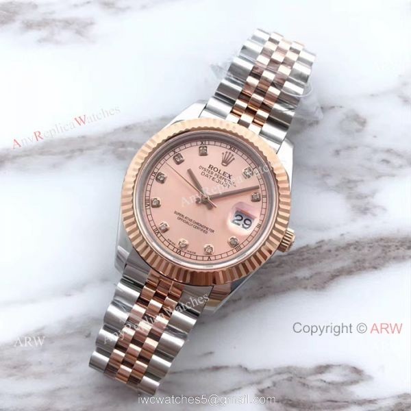 (EW) Swiss Diamond Rolex Replica Watch 2 Tone Rose Gold Rolex Datejust II ETA3255 (EW) Swiss Diamond Rolex Replica Watch 2 Tone Rose Gold Rolex Datejust II ETA3255