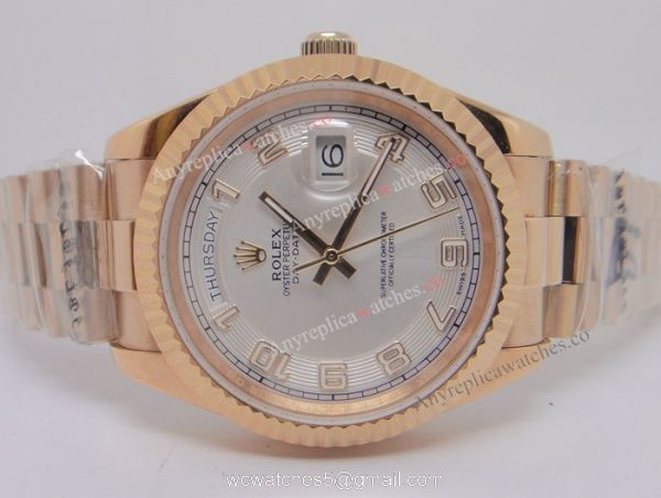Yellow Gold White Arabic Face Day-Date II Watch 41mm Rolex President Replica Yellow Gold White Arabic Face Day-Date II Watch 41mm Rolex President Replica