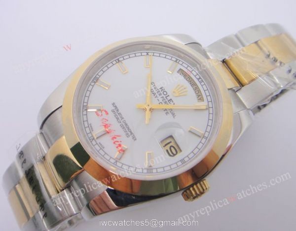 Buy AAA Grade Replica Rolex Day-Date II 2-Tone White Men Watch Buy AAA Grade Replica Rolex Day-Date II 2-Tone White Men Watch