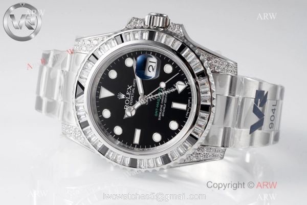 Swiss 1:1 Copy Rolex GMT-Master 2 Black Sapphire Watch VR Factory MAX Version Swiss 3186 Movement Swiss 1:1 Copy Rolex GMT-Master 2 Black Sapphire Watch VR Factory MAX Version Swiss 3186 Movement