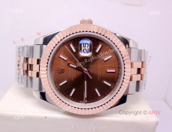 Two Tone Rose Gold Rolex Datejust Jubilee Replica Watch 40mm Two Tone Rose Gold Rolex Datejust Jubilee Replica Watch 40mm