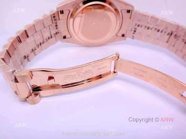 New Replica Rolex Day Date Rose Gold Roman Markers Watch 40mm New Replica Rolex Day Date Rose Gold Roman Markers Watch 40mm