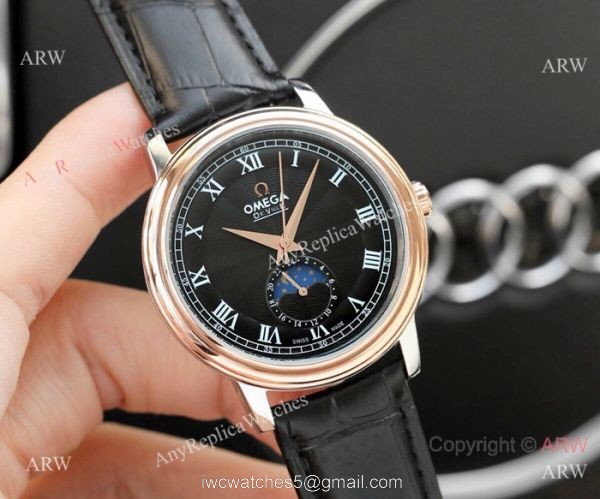 Best Copy Omega De Ville SS White Moonphase Dial 40MM Watch Best Copy Omega De Ville SS White Moonphase Dial 40MM Watch