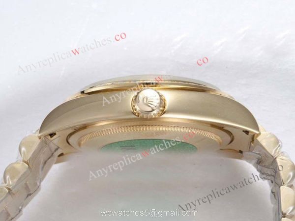 Copy Rolex Gold DayDate Watch Diamond Bezel Gold Face Copy Rolex Gold DayDate Watch Diamond Bezel Gold Face