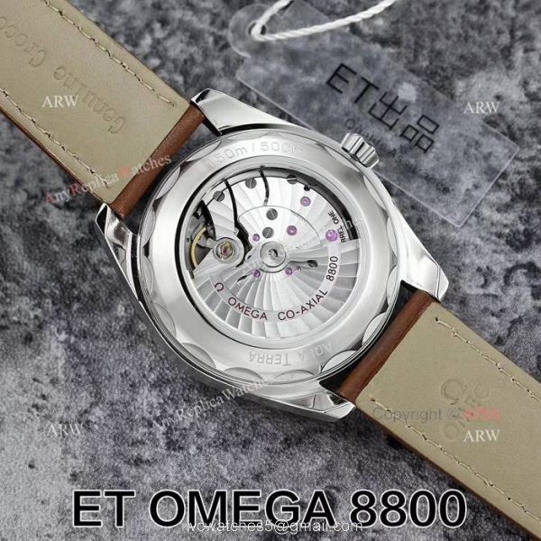 Replica Omega Seamaster Swiss ETA 8800 Movement Superluminova Leather Band Watch Replica Omega Seamaster Swiss ETA 8800 Movement Superluminova Leather Band Watch