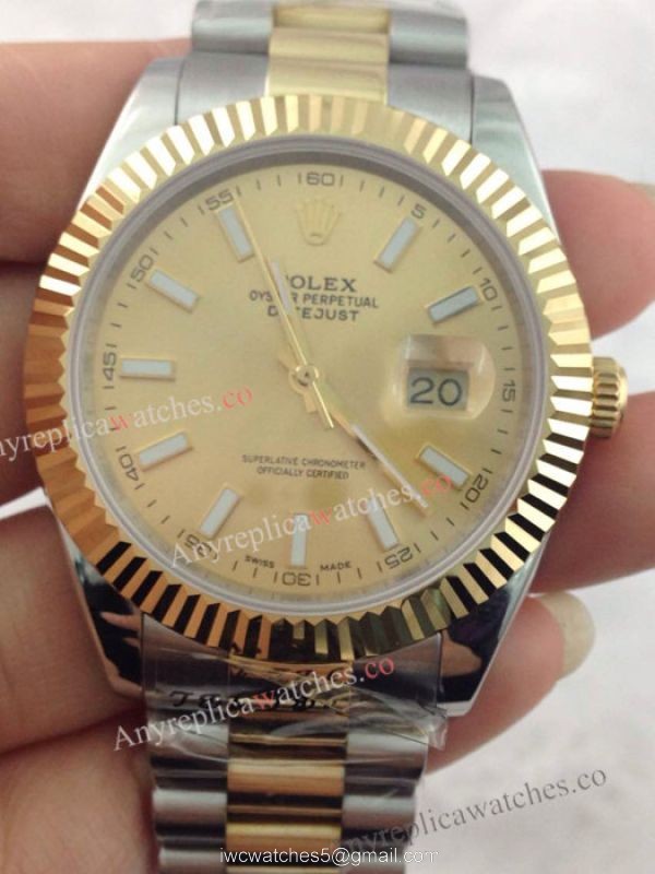 Rolex Datejust II 2-Tone Gold Face Watch 41mm Rolex President Replica Rolex Datejust II 2-Tone Gold Face Watch 41mm Rolex President Replica