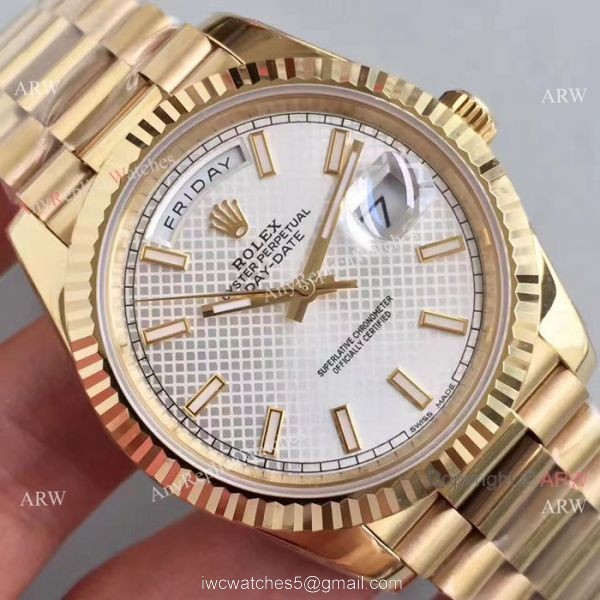 (EW) Swiss 3255 Rolex Presidential 41mm Replica Watch DayDate II White Dial (EW) Swiss 3255 Rolex Presidential 41mm Replica Watch DayDate II White Dial