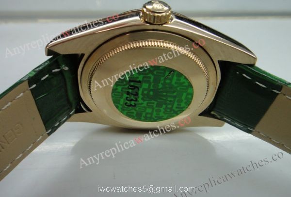 Rose Gold Green Face Rolex Replica Day Date Watch 36mm Rose Gold Green Face Rolex Replica Day Date Watch 36mm
