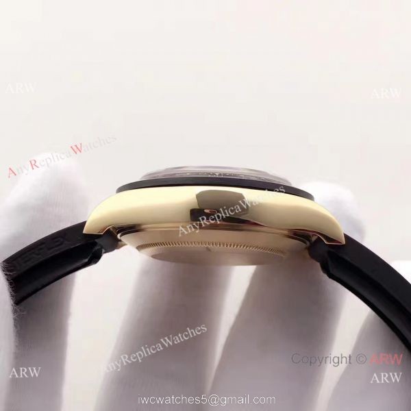 Gold Rolex Daytona Rubber Band Replica Watch Swiss 7750 Movement Gold Rolex Daytona Rubber Band Replica Watch Swiss 7750 Movement