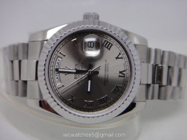 Rolex Day-Date Polished Stainless Steel Silver Dial Mens Replica Watches Rolex Day-Date Polished Stainless Steel Silver Dial Mens Replica Watches