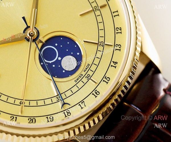 SWISS Rolex Geneve Cellini Black Moonphase / Yellow Gold Rolex Cellini Moonphase Replica watch SWISS Rolex Geneve Cellini Black Moonphase / Yellow Gold Rolex Cellini Moonphase Replica watch