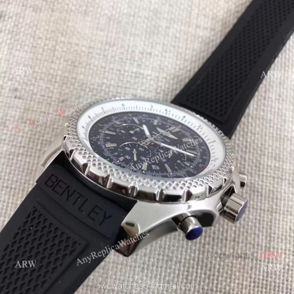 Breitling 1884 Bentley Motors T SS Black Dial w Blue Sub-dial Watch Breitling 1884 Bentley Motors T SS Black Dial w Blue Sub-dial Watch