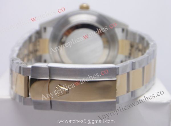 Rolex 2-Tone Datejust II Replica Watch Black Dial Roman Markers Rolex 2-Tone Datejust II Replica Watch Black Dial Roman Markers